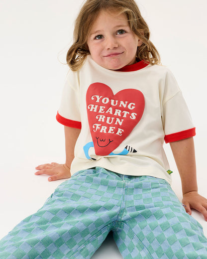 Young Hearts Ringer Tee
